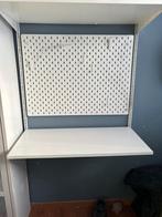 Bureau met bord en plankje ikea, Ophalen, Gebruikt, Bureau