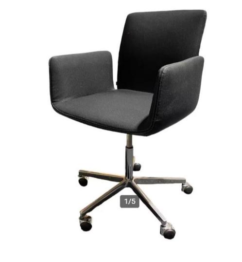 Vitra Unix 4-poots stoel Gebruikt Grote Partij, Huis en Inrichting, Stoelen, Gebruikt, Vijf, Zes of meer stoelen, Zwart, Ophalen of Verzenden