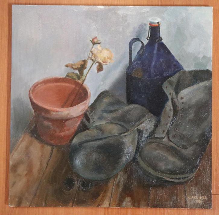 G.J. Kuiper (1926-2013) - Schoenen, Antiek en Kunst, Kunst | Schilderijen | Klassiek, Ophalen