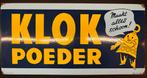 Emaille Reclamebord Klok Zeep Poeder, Ophalen of Verzenden, Reclamebord
