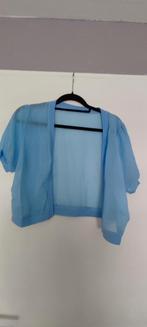 Leuke luchtige bolero mt 42 lichtblauw, Zwart, Maat 42/44 (L), Ophalen of Verzenden, Zo goed als nieuw