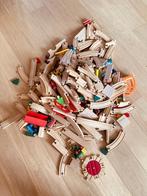Houten treinbaan, Kinderen en Baby's, Speelgoed | Houten speelgoed, Ophalen, Gebruikt, Overige typen