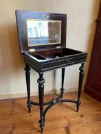 Make-up tafel Toilettafeltje Napoleon III Frans 1860 ingeleg, Antiek en Kunst, Ophalen of Verzenden