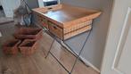 Sidetabel met groot dienblad, Huis en Inrichting, Tafels | Sidetables, Ophalen, 200 cm of meer, Zo goed als nieuw, 25 tot 50 cm