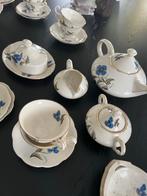 Servies blauwwe korenbloem ontbijt thee antiek, Antiek en Kunst, Antiek | Servies compleet, Ophalen