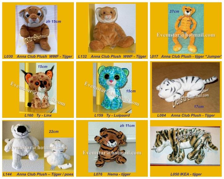 Tijger tijgertje - Nicotoy Hema Nici Funnies Ikea ea merken, Kinderen en Baby's, Speelgoed | Knuffels en Pluche, Zo goed als nieuw