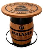 PAULANER wijnvat statafel met massief eiken blad, Verzamelen, Biermerken, Ophalen of Verzenden, Nieuw, Overige typen, Overige merken