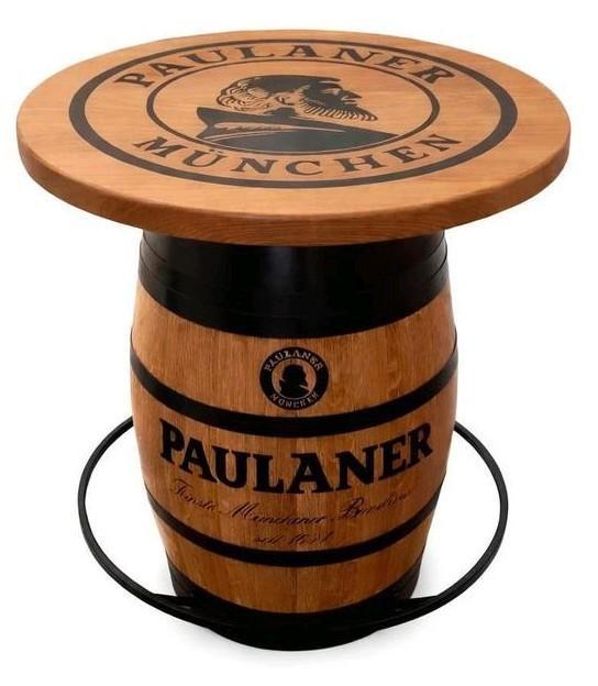 PAULANER wijnvat statafel met massief eiken blad, Verzamelen, Biermerken, Nieuw, Overige typen, Overige merken, Ophalen of Verzenden