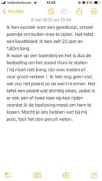 Paard gezocht, Ophalen of Verzenden