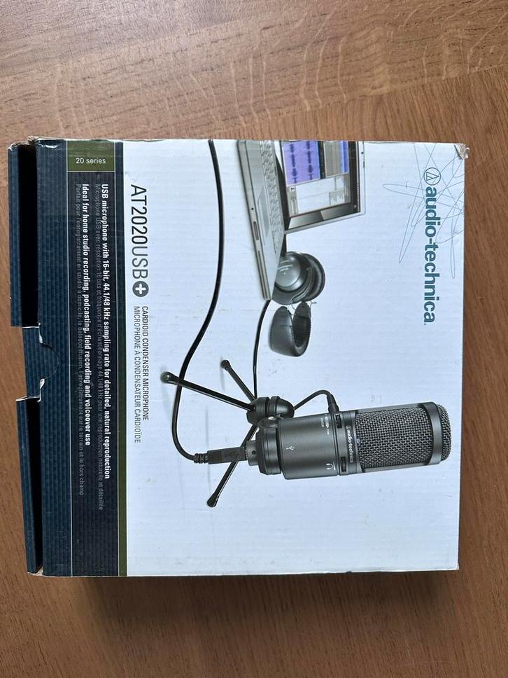 Audio-Technica AT2020 USB Microfoon - Studio kwaliteit, Muziek en Instrumenten, Microfoons, Zo goed als nieuw, Studiomicrofoon