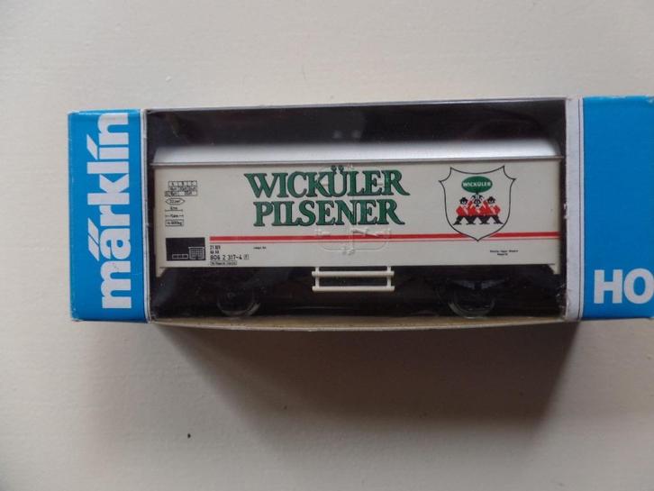Marklin 4422 goederen wagen Wickuler pilsener, Hobby en Vrije tijd, Modeltreinen | H0, Zo goed als nieuw, Wagon, Wisselstroom