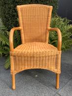 Twee mooie bamboe stoelen met ambachtelijk vlechtwerk, Ophalen, Bruin, Riet of Rotan, Twee