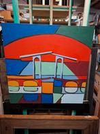 Schilderij abstract Amsterdam, Ophalen of Verzenden