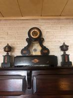 Antieke Marmeren Pendule met Ornamenten, Antiek en Kunst, Antiek | Klokken, Ophalen