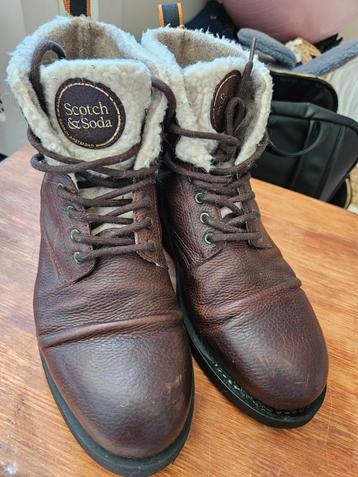 Scotch & Soda Coltan Mid-Length Leather Boot beschikbaar voor biedingen