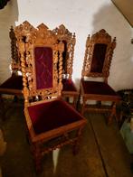 Antieke stoelen (jachtstoelen) eikenhout, Antiek en Kunst, Antiek | Meubels | Stoelen en Banken, Ophalen of Verzenden