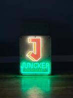 Neon reclamebord lichtbak lichtreclame JUNCKER Rijwielen, Ophalen, Zo goed als nieuw, Lichtbak of (neon) lamp
