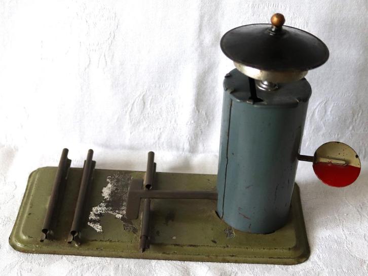 Antiek blik line bell signaalbel stoomtrein Duits- jaren 20, Antiek en Kunst, Antiek | Speelgoed, Ophalen