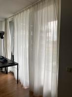 Vitrages, Huis en Inrichting, Gebruikt, 200 cm of meer, Wit, Ophalen of Verzenden