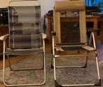 2 inklapbare tuinstoelen, Tuin en Terras, Ophalen of Verzenden, Gebruikt, Kunststof