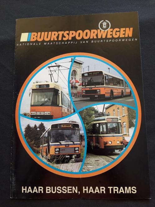 folder Buurtspoorwegen NMVB- bussen en trams, Verzamelen, Spoorwegen en Tramwegen, Zo goed als nieuw, Bus of Metro, Boek of Tijdschrift