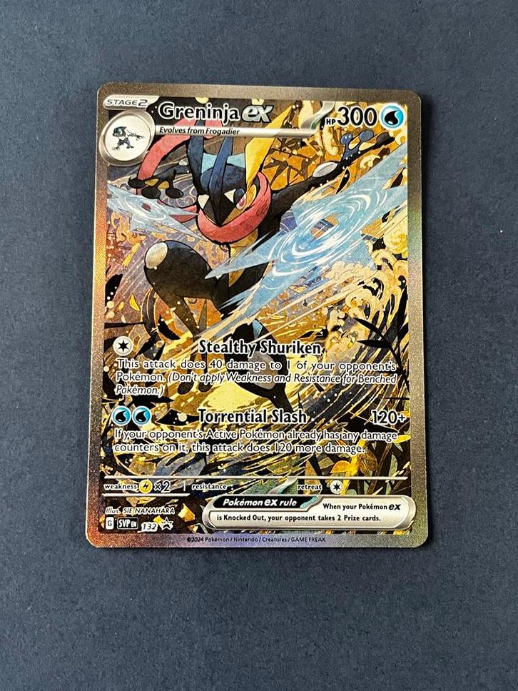 Greninja ex SVP132 Promo Pokémonkaart, Hobby en Vrije tijd, Verzamelkaartspellen | Pokémon, Zo goed als nieuw, Ophalen of Verzenden