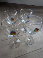 4 Leffe bierglazen, glas, bier 33cl, Verzamelen, Glas en Borrelglaasjes, Ophalen of Verzenden, Zo goed als nieuw, Bierglas