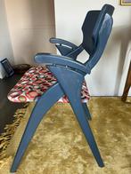 2 stoelen (Hovmand Olsen) De ‘Schaar’, zeldzaam deens design, Ophalen, Gebruikt, Twee, Blauw