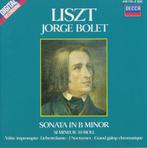 LISZT Sonata in b minor CD JORGE BOLET DECCA, Cd's en Dvd's, Ophalen of Verzenden, Romantiek, Gebruikt, Kamermuziek
