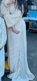 Marokkaanse jurk/abaya/kaftan, Ophalen, Zo goed als nieuw, Beige, Trouwjurk