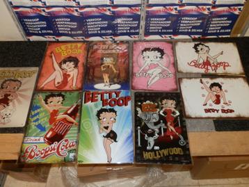 Metalen wandbordjes Betty Boop beschikbaar voor biedingen