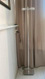 Geborsteld aluminium 175 cm vloerlamp, Huis en Inrichting, Lampen | Vloerlampen, Ophalen, Zo goed als nieuw, 150 tot 200 cm