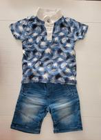 Jongensset polo + jogjeans short mt 122/128, Gebruikt, Ophalen of Verzenden, Setje, Jongen