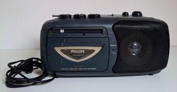 Philips Draagbare Radio Cassette Recorder Type AQ4150/00 '95 beschikbaar voor biedingen