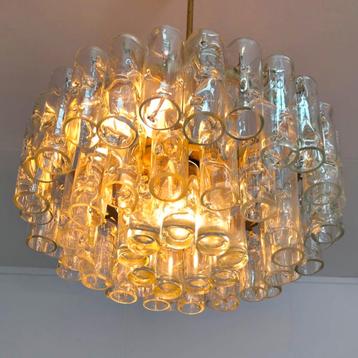 Doria Germany kroonluchter glazen buisjes mid century beschikbaar voor biedingen