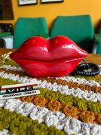 Retro rode mond/ lipjes telefoon, Telecommunicatie, Vaste telefoons | Niet Draadloos, ?, Zo goed als nieuw, ?, ?