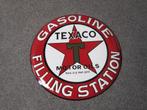 TEXACO EMAILLE RECLAMEBORD, Ophalen, Zo goed als nieuw, Reclamebord