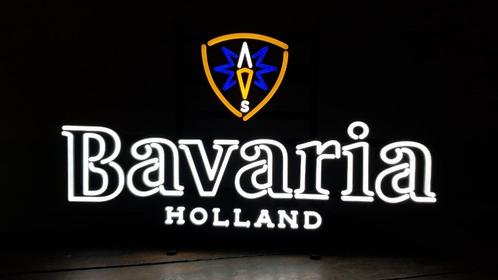 grote BAVARIA led verlichting bier reclame lamp mancave bar, Verzamelen, Merken en Reclamevoorwerpen, Lichtbak of (neon) lamp
