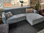 Mooie blauwe hoekbank in nette staat, Ophalen, Gebruikt, Stof