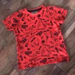 🎸 UNLOCKED Mt 116 122 shirt ROCK rood jongen, Ophalen of Verzenden, Zo goed als nieuw, Shirt of Longsleeve, Unlocked