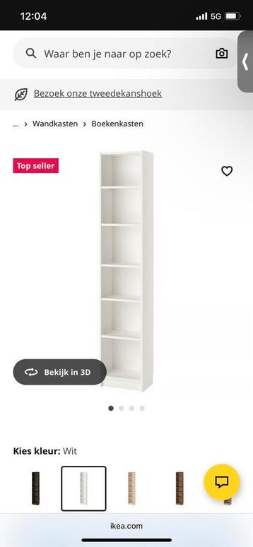 Billy boekenkast (36 cm) wit IKEA - afbeelding 2