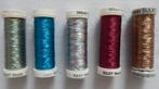5 klosjes Sulky metallic garen ZGAN, Ophalen of Verzenden, Zo goed als nieuw, Garen of Naald(en)