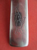 (KB4944) Kinderbestek Mannetje getekend lepel, Ophalen of Verzenden, Gebruikt