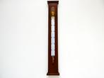 Grote binnen thermometer op houder van hout merk Möller, Antiek en Kunst, Ophalen of Verzenden