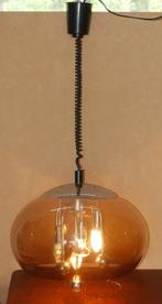 Seventies Plexiglazen Mushroom hanglamp, Dijkstra?, Design, Seventies, Kunststof, Gebruikt, Ophalen of Verzenden
