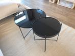 Zuiver Salontafel set van 2, Huis en Inrichting, Tafels | Salontafels, Ophalen, 50 tot 100 cm, Rond, Zo goed als nieuw