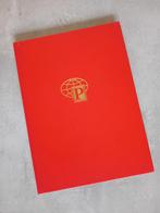 Stockboek Rood 8 bladen/16 witte paginas met middentrook P1, Postzegels en Munten, Postzegels | Toebehoren, Verzenden, Verzamelalbum