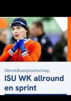 Gezocht Zitplaats tickets WKSprint Thialf 5&6 maart 2026, Twee personen, Maart