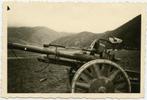 WO2 Foto Artillerie Geschut met Naam Gesneuvelde Soldaat, Verzamelen, Foto of Poster, Duitsland, Ophalen of Verzenden, Landmacht
