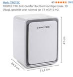 Trotec luchtontvochtiger TTK 24E, Witgoed en Apparatuur, Luchtbehandelingsapparatuur, Ophalen, Zo goed als nieuw, Luchtontvochter